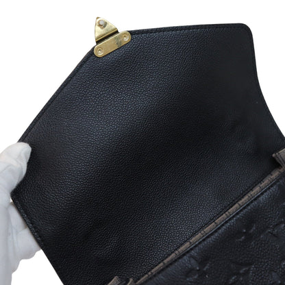 Louis-Vuitton Monogram Empreinte Pochette Metis Black GHW