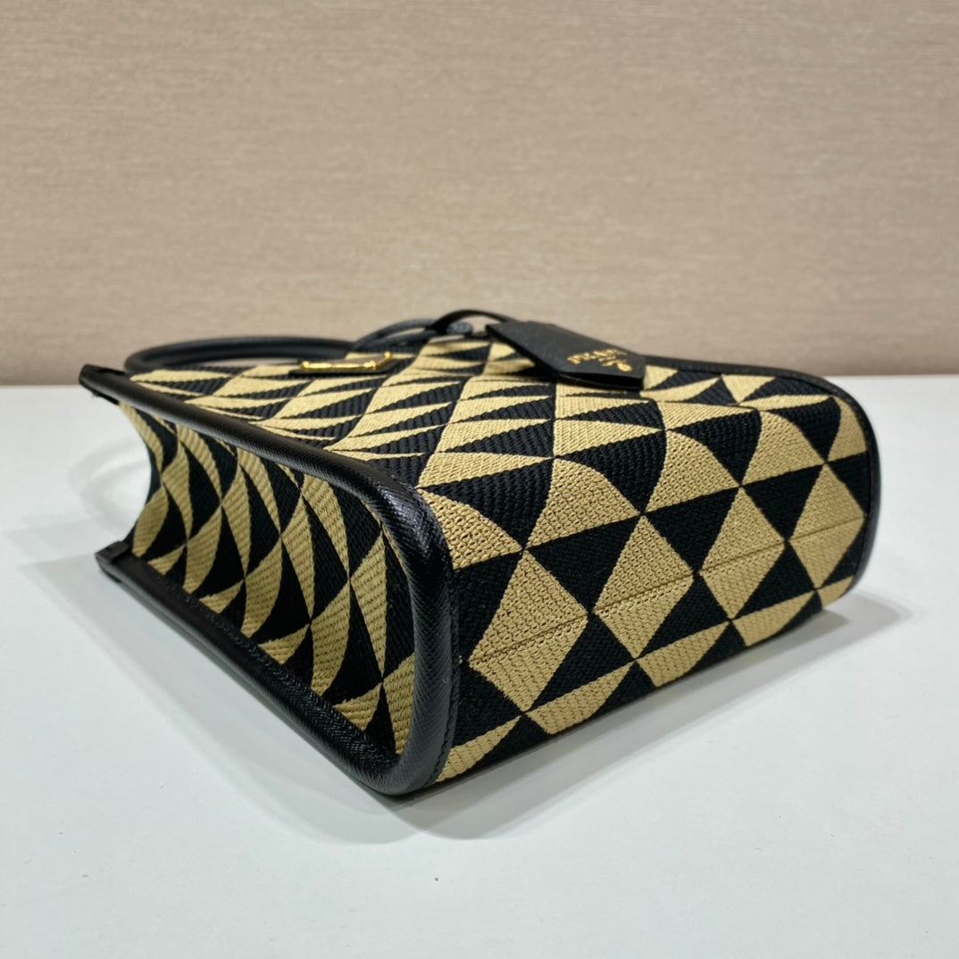 Prada symbole Jacquard fabric Micro  Bag