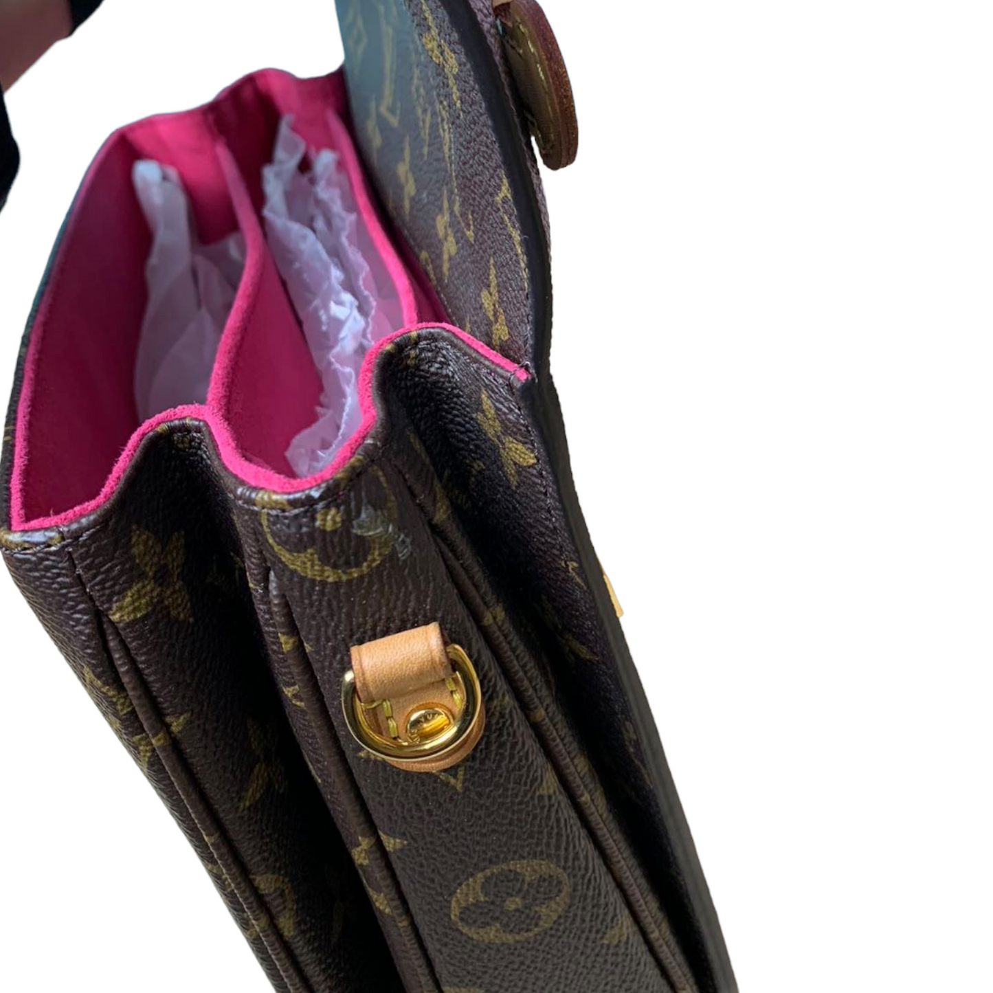 Louis-Vuitton Pochette Metis Monogram Love Lock GHW