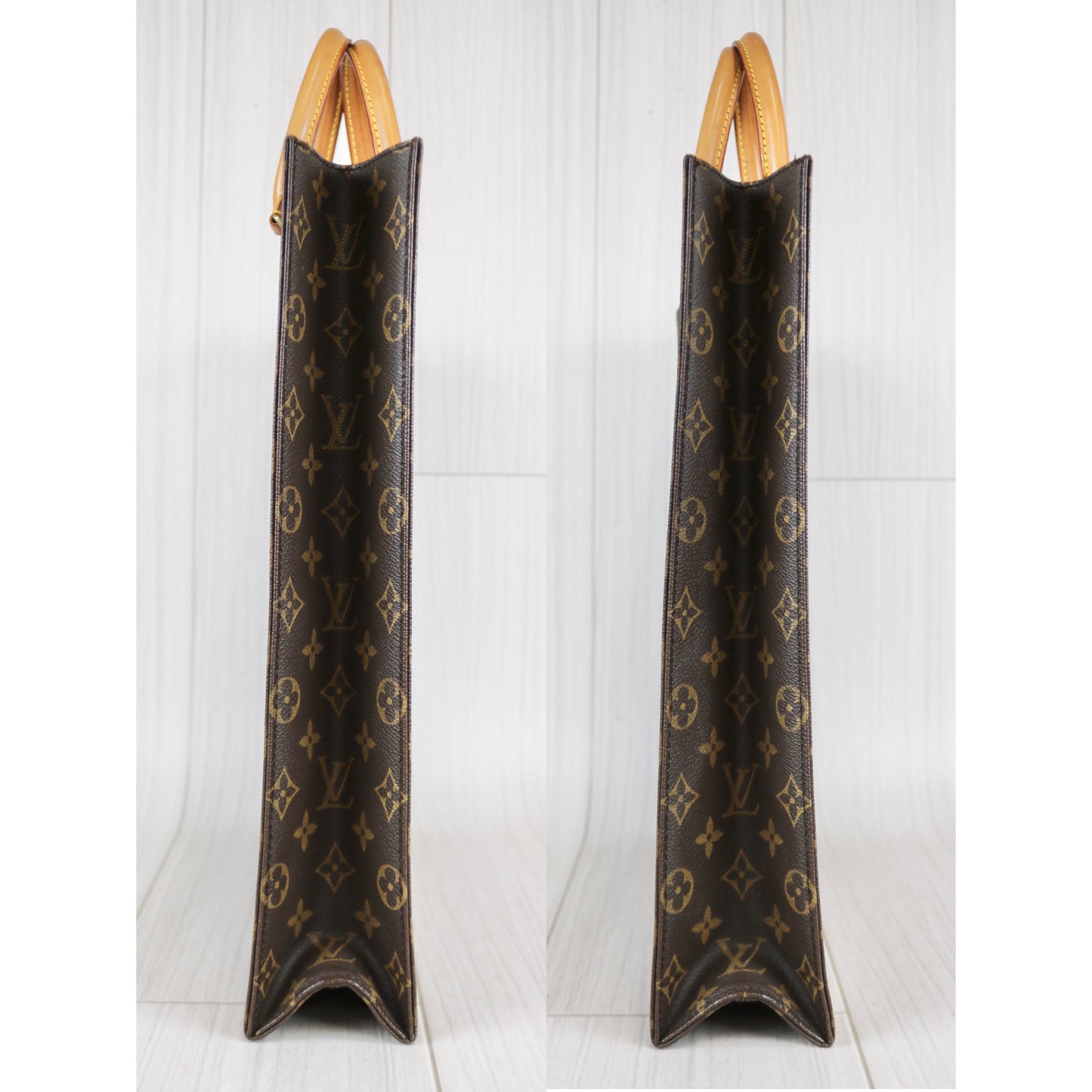 Rank A ｜ LV Monogram Sac Plat Tote Bag ｜ 061302