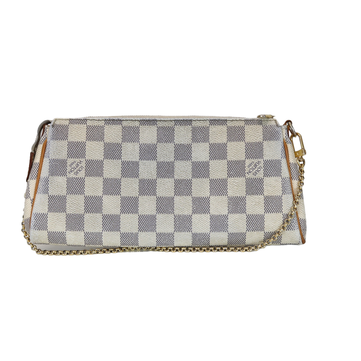 Louis-Vuitton Eva Damier Azur Monogram White GHW