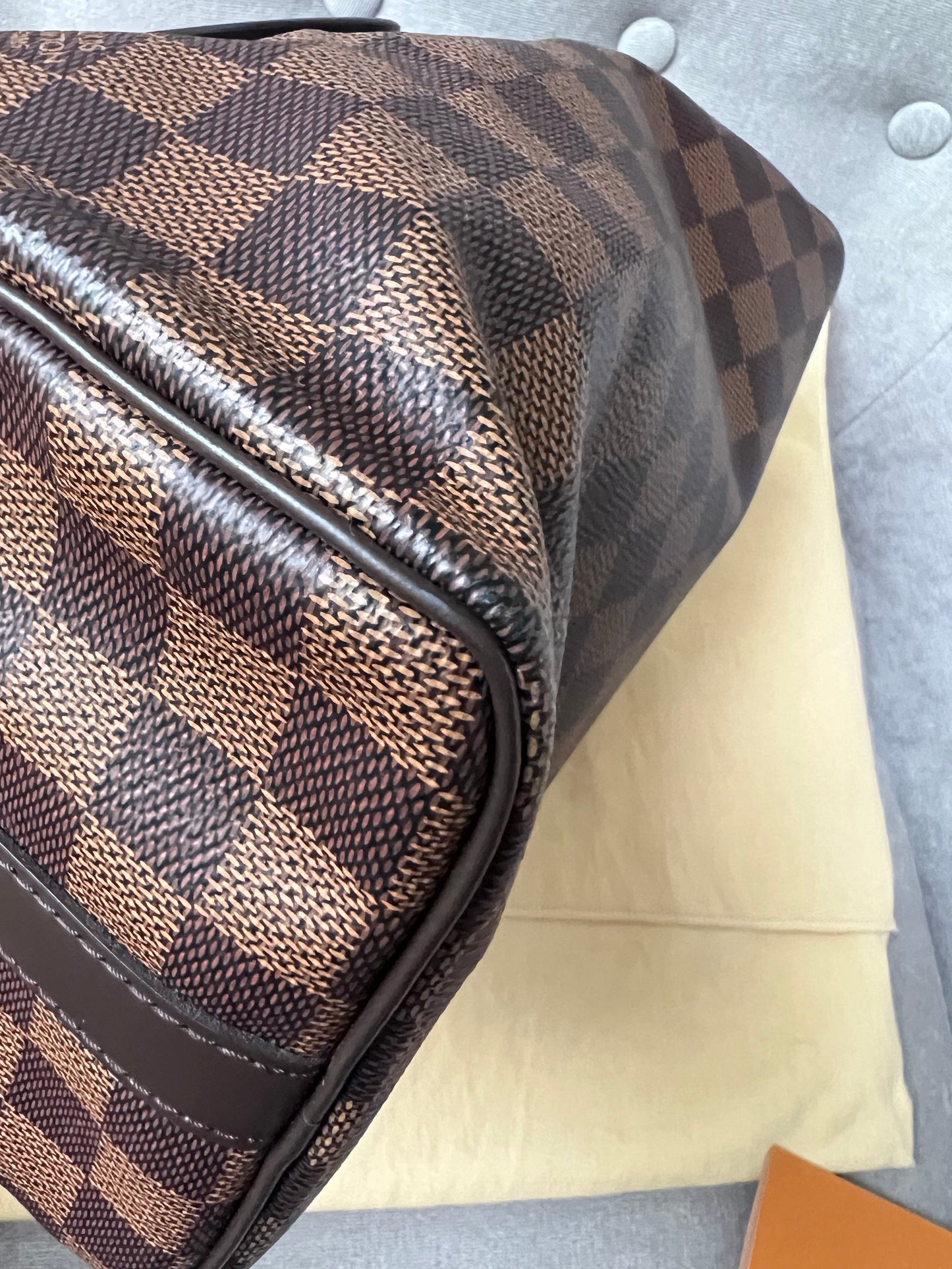 Louis Vuitton Speedy 25 Bandouliere (strap missing) Damier Ebene (RRP £1,420)