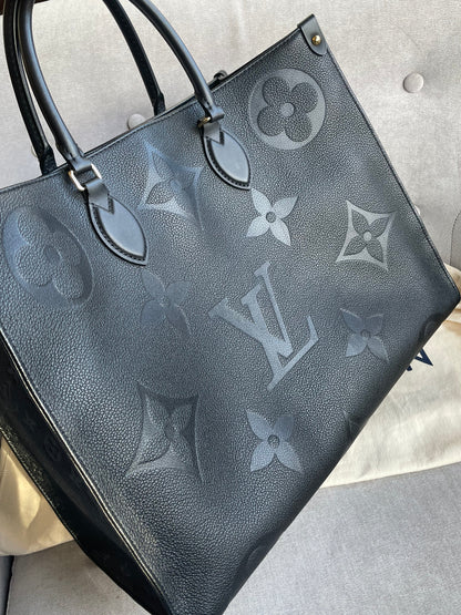 Louis Vuitton On the Go GM Black Empreinte (RRP £2,510)