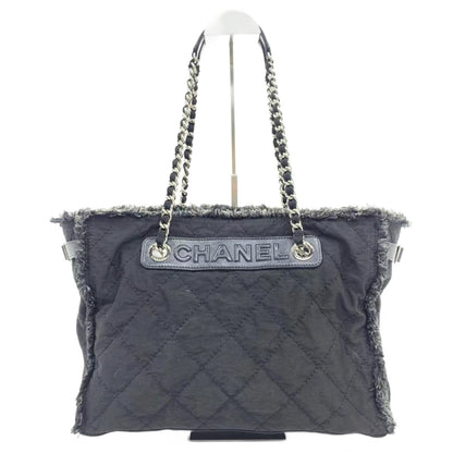 Chanel CC Shopping Tote Medium Blue
