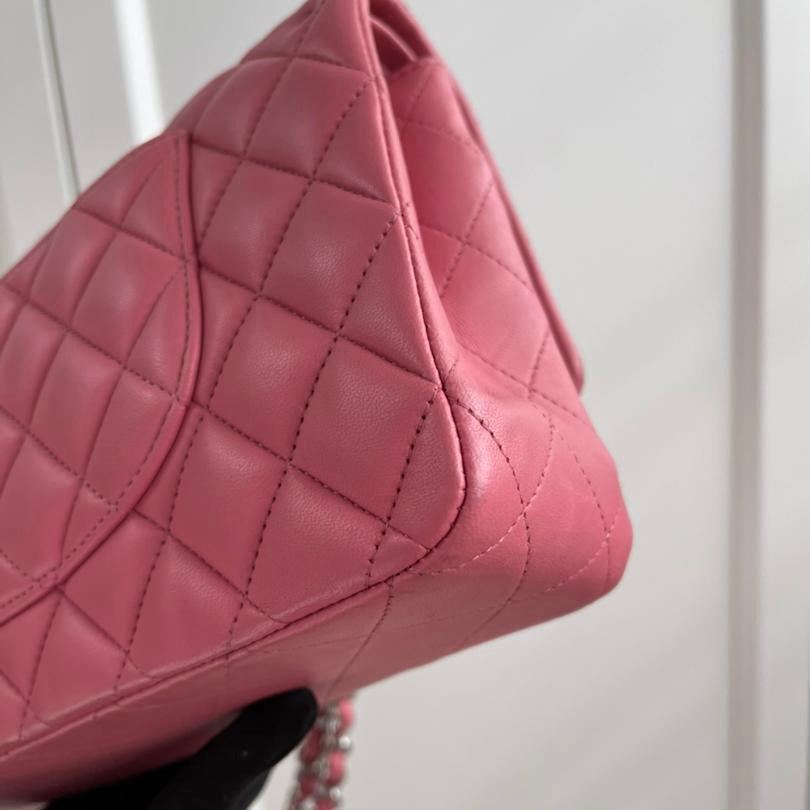 Classic Double Flap Medium Bag Pink SHW