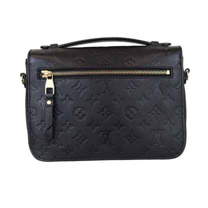 Louis-Vuitton Monogram Empreinte Pochette Metis Black GHW