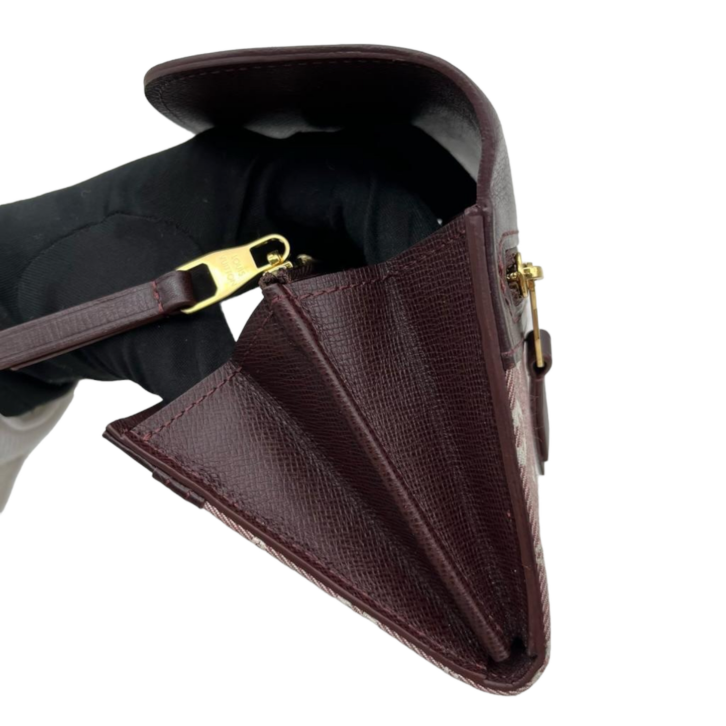Louis-Vuitton Mini lin long Wallet