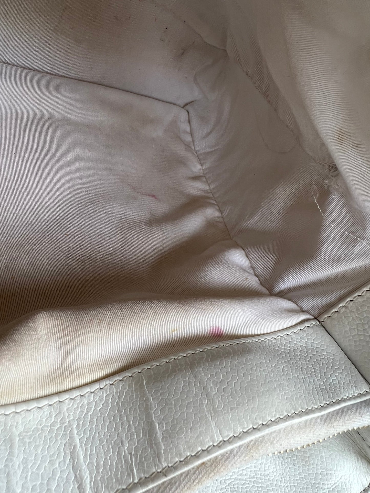 Chanel White Caviar Grand Shopper Tote (GST)