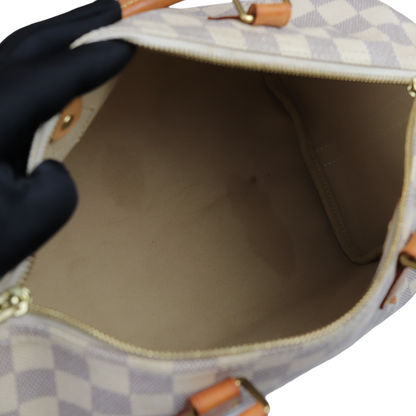 Louis-Vuitton Monogram Speedy Bandouliere 30 Damier Azure