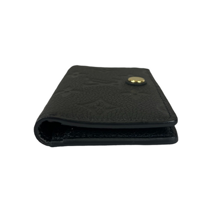 Louis-Vuitton Multicartes Monogram Empreinte Cardholder Black GHW