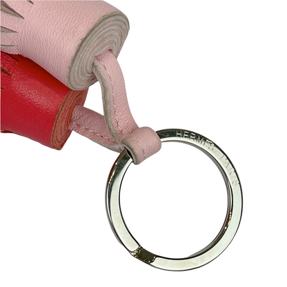 Louis-Vuitton Carmen Uno-Dos Key Ring Pink SHW
