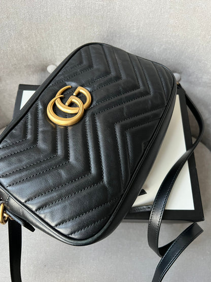 Gucci GG Black Marmont Small Shoulder Bag (RRP £1250)