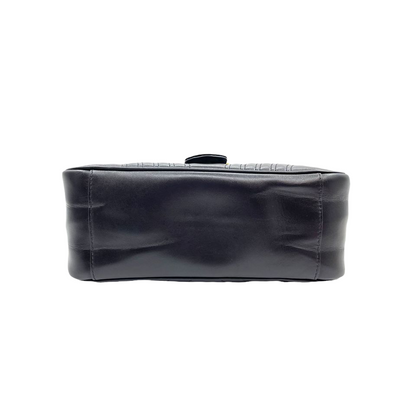 Gucci Medium GG Marmont Matelasse Top Handle Black GHW