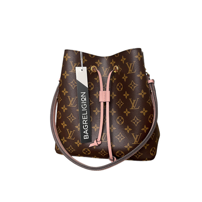 Louis-Vuitton Monogram NeoNoe MM Pink Interior GHW