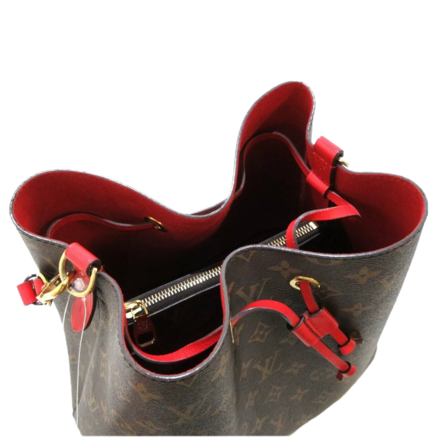 Louis-Vuitton Monogram NeoNoe MM Red Interior
