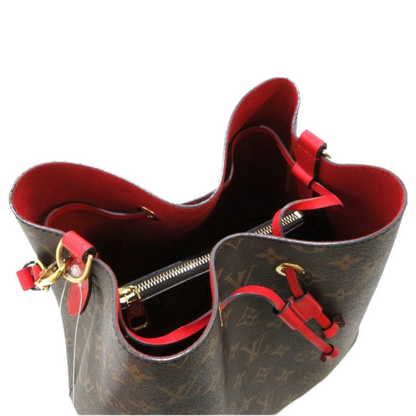Louis-Vuitton Monogram NeoNoe MM Red Interior