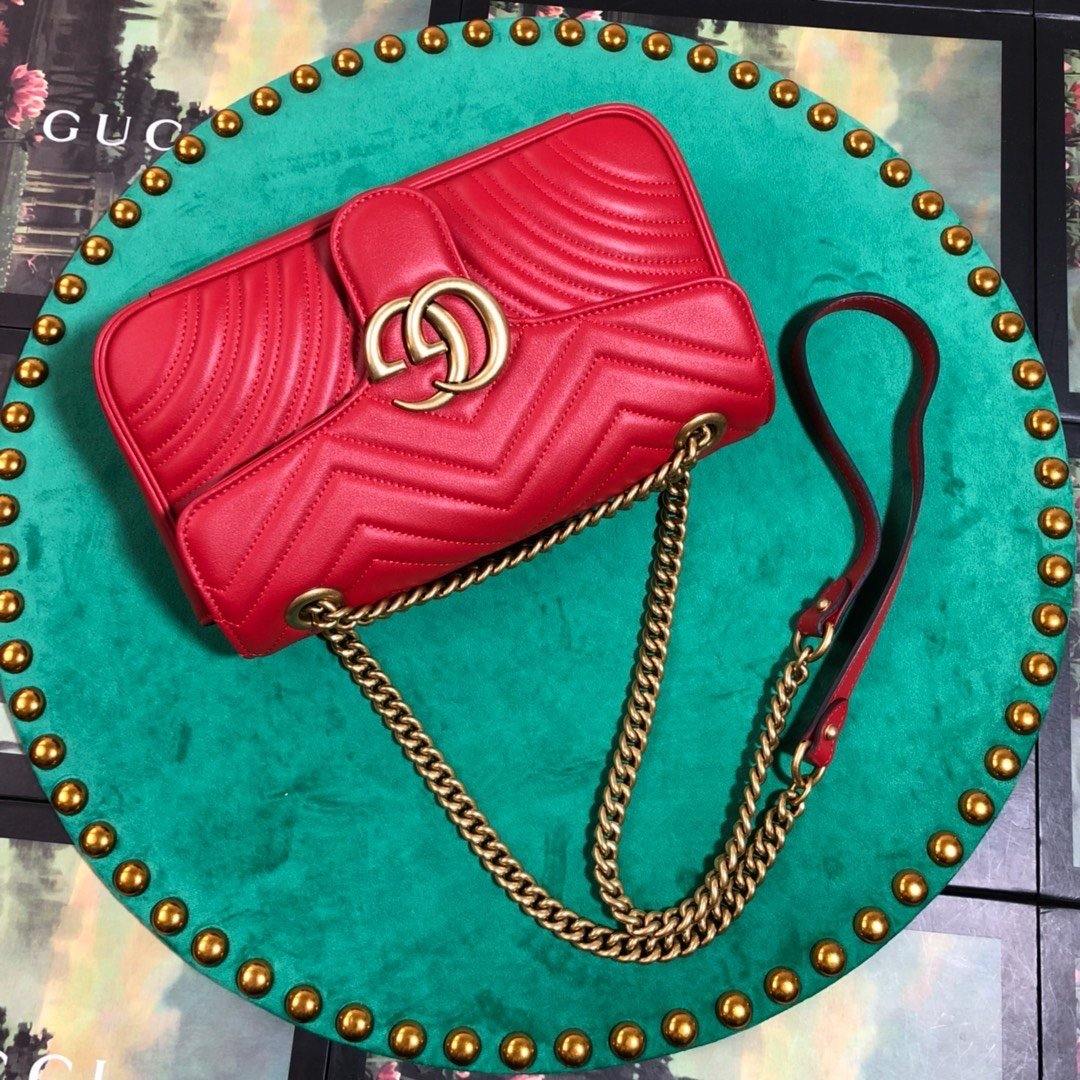 Gucci Marmont Small Matelassé Shoulder Bag