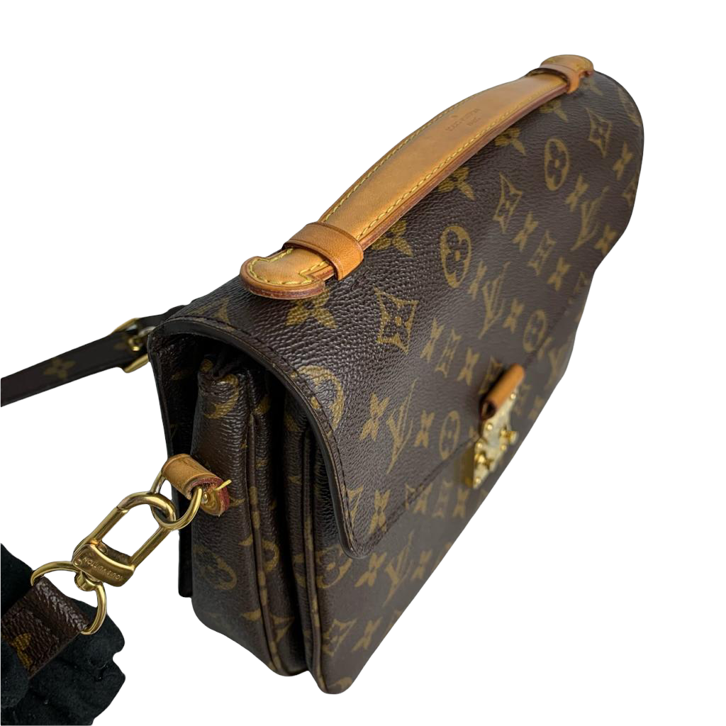 Louis-Vuitton Pochette Metis Leather Monogram GHW