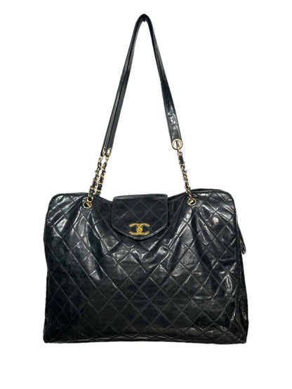 Chanel Bag Leather BLK