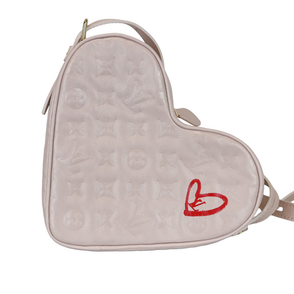 Louis-Vuitton Embossed Leather Sac Coeur Pink GHW