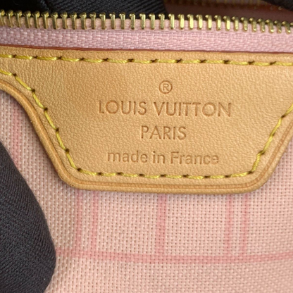 Louis-Vuitton Damier Azur Neverfull MM White GHW