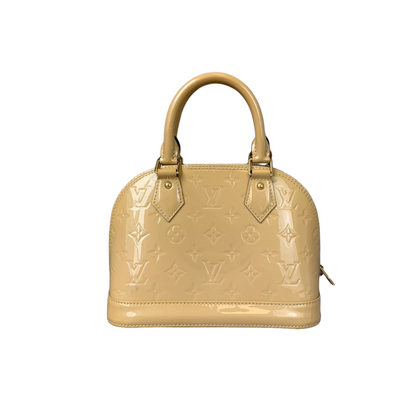 Louis-Vuitton Alma BB Vernis Beige GHW