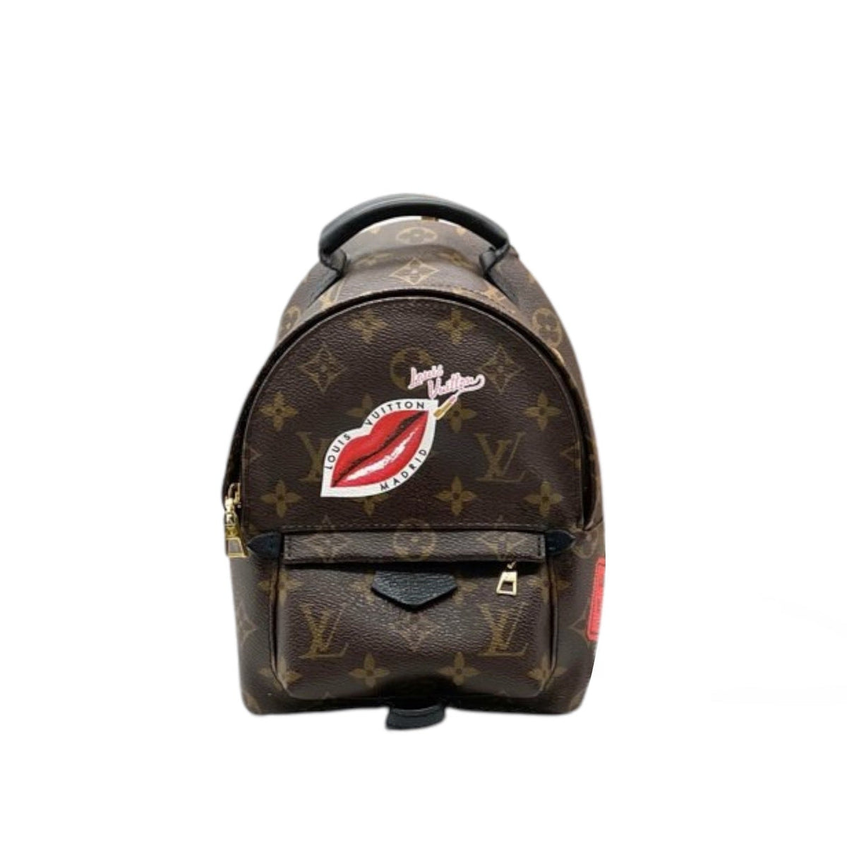 Louis-Vuitton Mini Palm Springs Monogram Badges GHW
