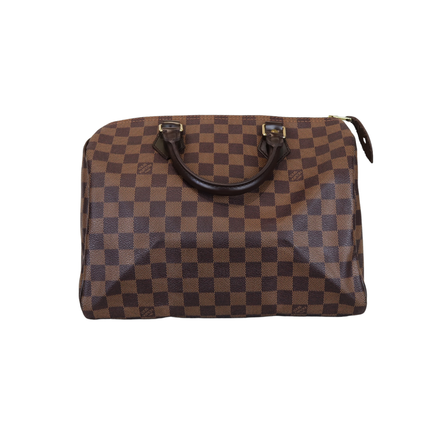 Louis-Vuitton Damier Ebene Speedy 30 Brown GHW