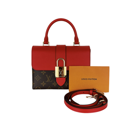 Louis-Vuitton Locky BB Monogram Canvas Brown/Red GHW