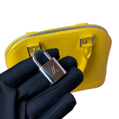Louis-Vuitton Alma BB Epi Yellow SHW
