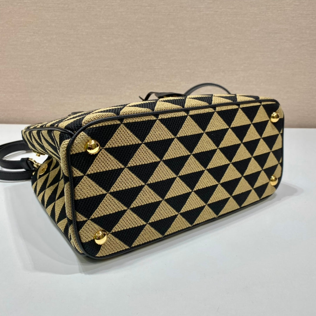 Prada Small symbole Jacquard fabric Bag