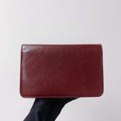 Timeless CC Wallet on Chain Burgundy