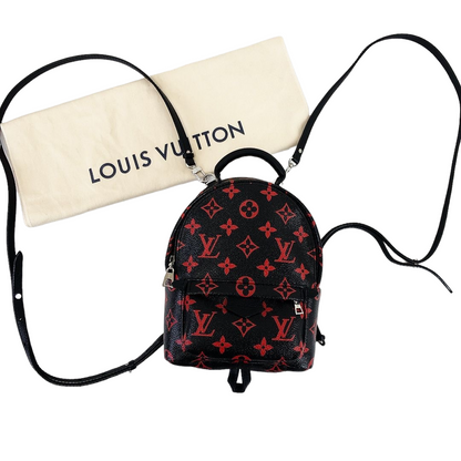 Louis-Vuitton Mini Palm Springs Infrarouge Canvas GHW