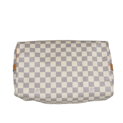Louis-Vuitton Monogram Speedy Bandouliere 30 Damier Azure