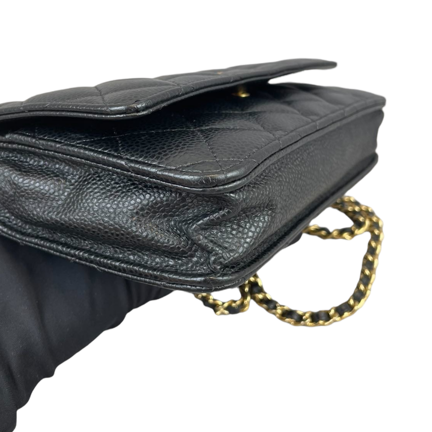 WOC Quilted Caviar Black GHW