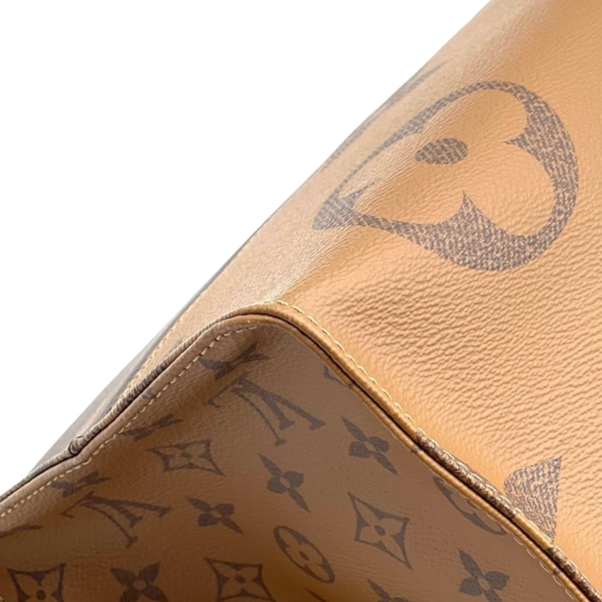 Louis-Vuitton Reverse Monogram Giant ONTHEGO GM Brown GHW