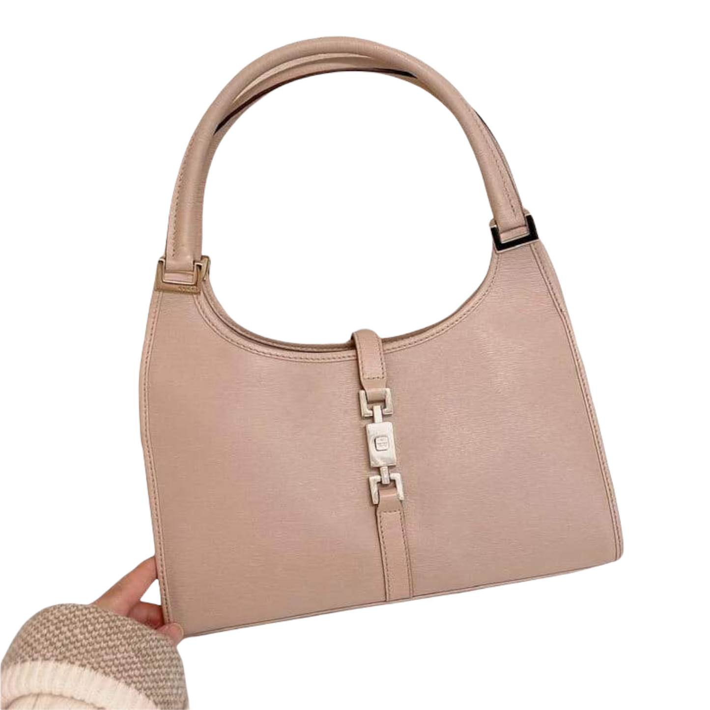 Gucci Vintage Jackie Leather Nude Pink SHW