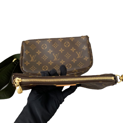 Louis-Vuitton Monogram Multi Pochette Accessoires Khaki GHW