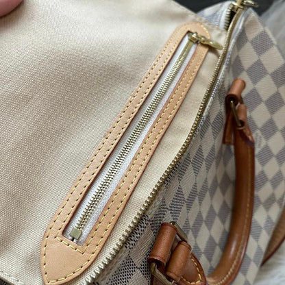 Louis-Vuitton Monogram Speedy Bandouliere 30 Damier Azure