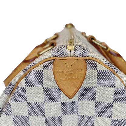 Louis-Vuitton Speedy 30 Damier Azur Canvas GHW