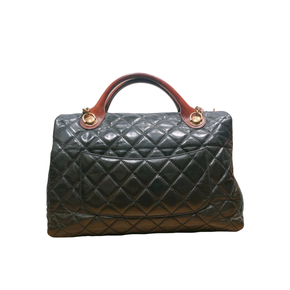 Castle Rock Glazed Calfskin Black GHW