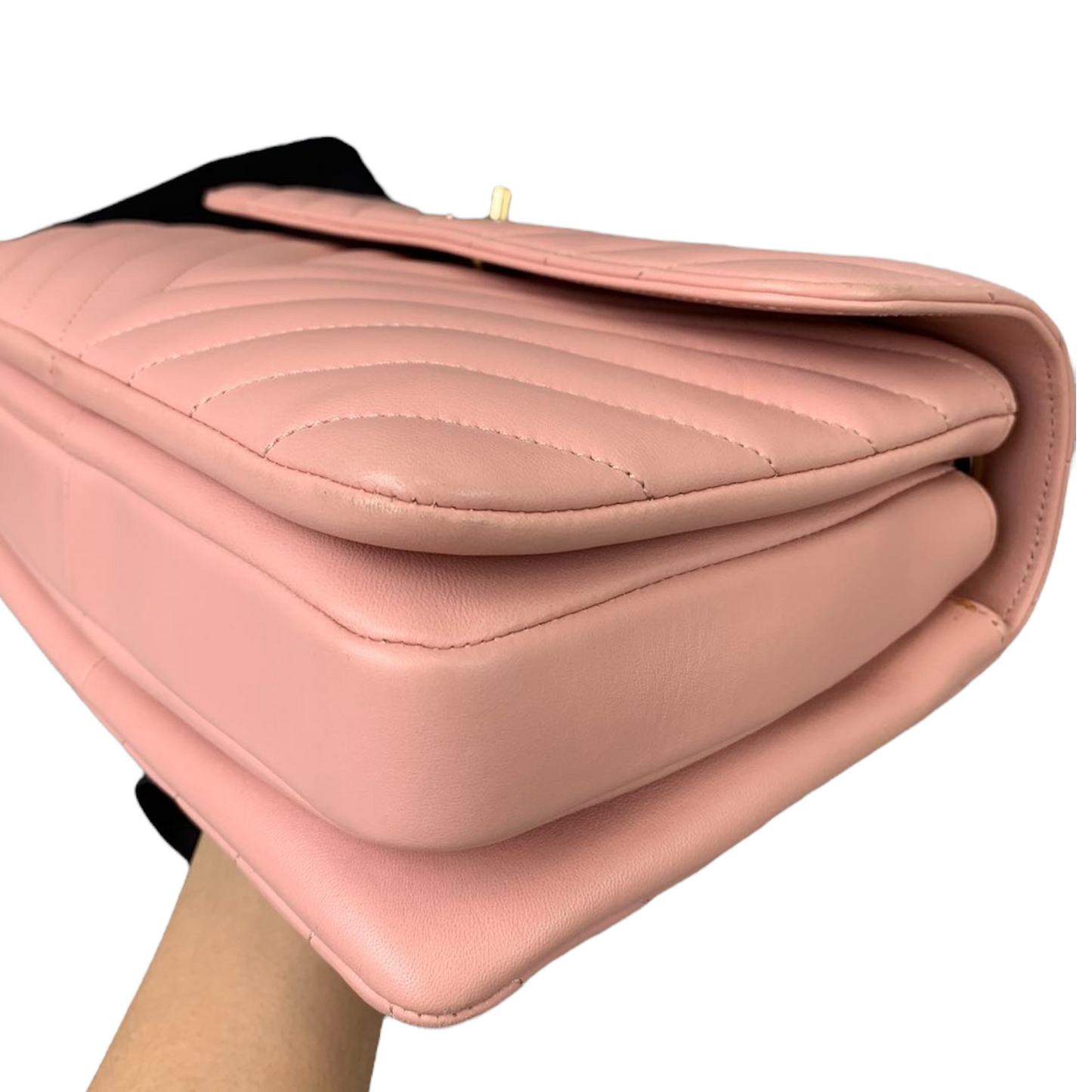 Small Trendy CC Flap Lambskin Pink GHW