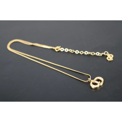 Rank A ｜ Dior Necklace Diamond Gold ｜041801