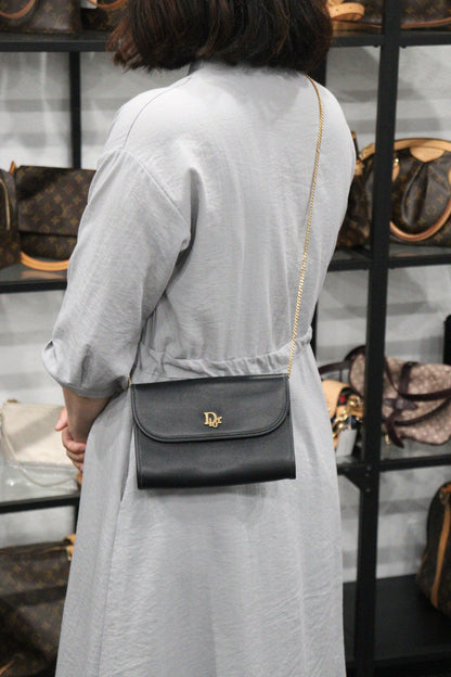 Rank A ｜ Dior Vintage Calf Leather Shoulder Bag ｜V23071409
