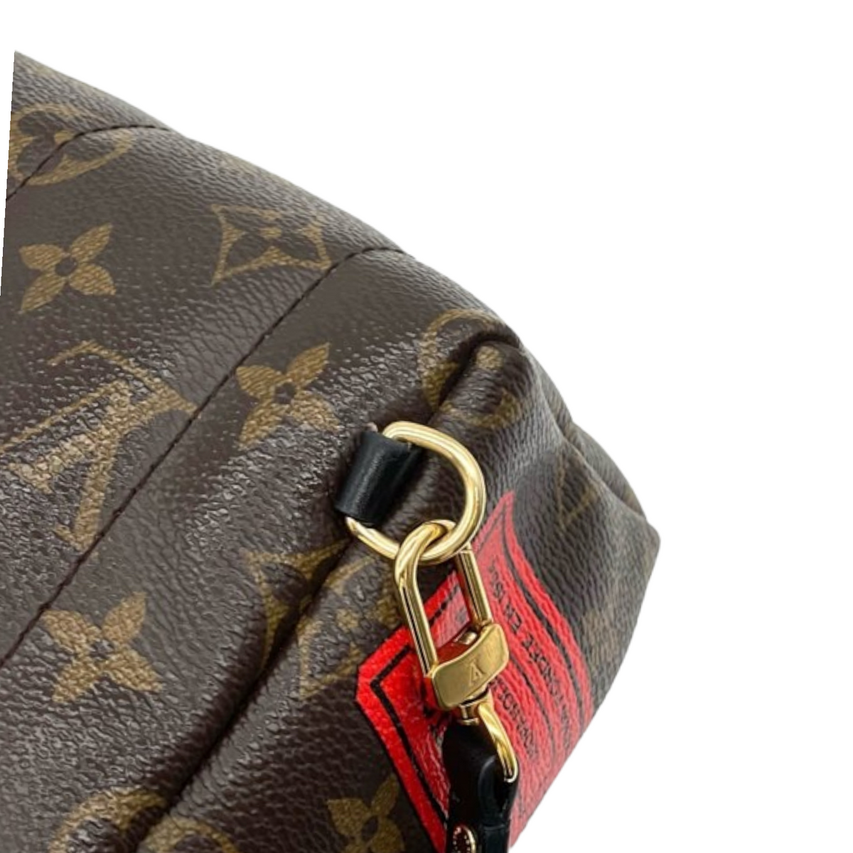Louis-Vuitton Mini Palm Springs Monogram Badges GHW