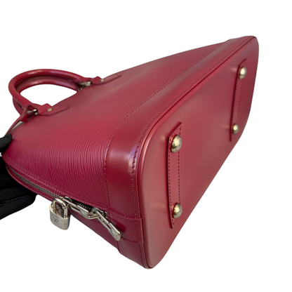 Louis-Vuitton Alma MM Epi Leather Castillan Red GHW