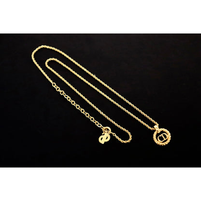 Rank SA ｜ Dior CD Necklace 18k Gold Plated ｜090307