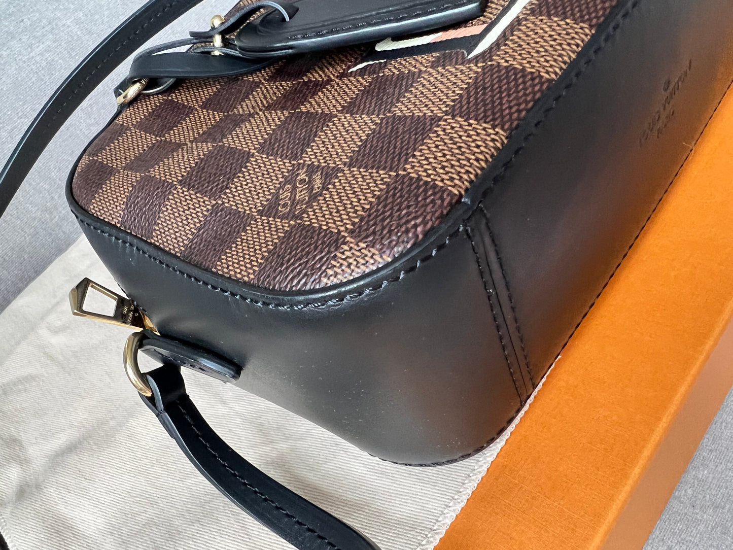 Louis Vuitton Santa Monica Damier Ebene and Black