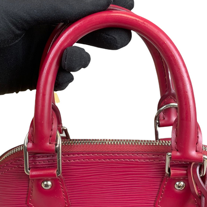 Louis-Vuitton Alma BB Epi Leather Red SHW