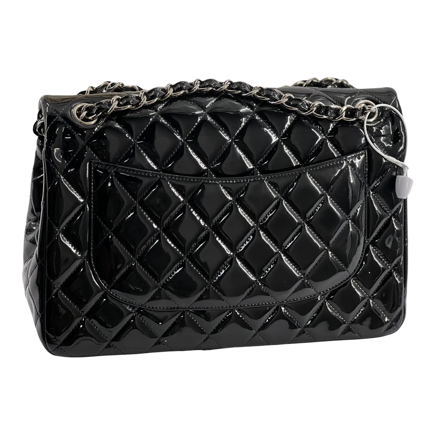 Double Flap Jumbo Patent Black SHW
